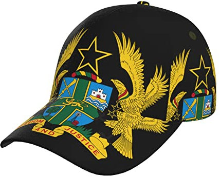 Baseball Mütze Wappen Von Ghana Baseball Cap Freizeit Freizeit Basecap Original Sonnenblende Mütze Für Auf Reisen, Teenager, Golf