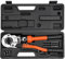 MEHOOSPVN Profi Presszange V-Kontur, Hydraulische Presskraft 8T, Gas und Haus-rohre hydraulische presszange, Kupferrohr, Edelstahlrohre- Crimpzangen 360° drehbarem Kopf Rohrpresszange, Crimpen V12-28