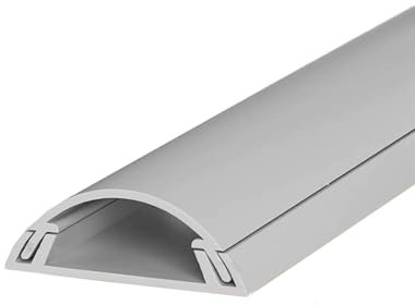 LYUCAYHQ 39in Cord Covers for Wires on Floor, Cord Hider for Wall Mount TV, Cable Management, Cord Hider Wall, Self-adhesive Backing, Decorative Raceway(Grey,100 * 5 * 1.2cm/39 * 2 * 0.5in)