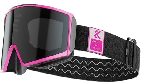KAPVOE Selbsttonend Skibrille mit Magnetgläsern, Anti-Nebel, für Herren, Damen Jugendliche, kompatibel mit Helm K719