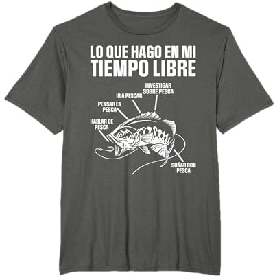 Pescador Hablar De Pesca Pensar En Pesca Camiseta