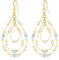 LILIE&WHITE Ohrringe Für Damen Hängeohrringe mit bunten Perlen für Damen – Elegante Tropfen-Ohrringe im Boho-Stil, Leichter Schmuck für Alltag und Besondere Anlässe