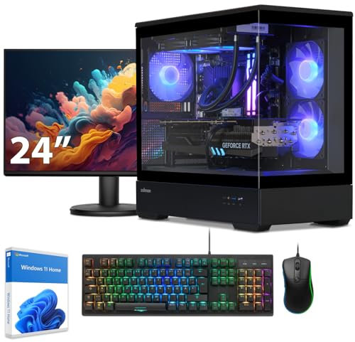 Sedatech Paket Gaming PC V360 • i7-14700KF • RTX4060Ti • 16GB DDR5 • 1TB SSD M.2 • Windows 11 • Monitor 24''