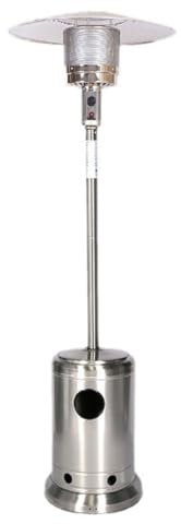Gasheizstrahler for den Außenbereich, Wärmelampen for den Außenbereich,13kW, hitzeregulierbar, hochwertiger Gas-Terrassenheizer aus Edelstahl, 46.000 BTU Propan-Terrassenheizer, for den Außenbereich