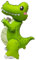 Nine San 3D Krokodil Luftballons Grün Crocodile Folienballon Stehend Geschenk Krokodileballons Kinder Dschungel Krokodile Deko