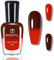 Farbwechselnder Nagellack - Schwarz Rot Temperaturgesteuerter Nagellack mit Farbwechsel Effekt - 7ml Langanhaltender Schnelltrocknender Nail polish, Kein UV-Licht für Nail Art DIY (Black)