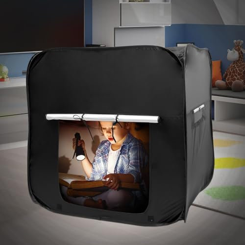 Sensory Tent for Kids with Storage Bag Portable Pop up Tent Calm Corner for Children to Play and Relax Blackout Tent for Autism Sleepover Tent for Girls & Boys