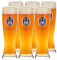 Hofbräuhaus München Original Weizenbiergläser Elegante – Set mit 6 Stück à 0,3 l mit HB-Logo | Bierglas 0,3 l als Biergeschenk für Männer und tolle Bier-Geschenkideen (6 Stück, 0,3 Liter)