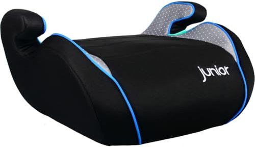 Kindersitzerhöhung ECE R129 Autositz für Kinder Sitzerhöhung Auto I-Size Kindersitz (SCHWARZ/GRAU/BLAU)