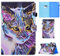Hülle für iPad (A16) 11th/10th Generation (2025/2022), Ultra Schlank Premium Leder Brieftasche Schutzhülle Flip Case Cover mit Ständer Handyhülle für iPad (A16) 11th/10th (2025/2022) Farbe Katze