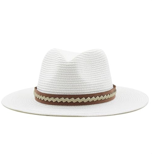 WUFANGBU Sonnenhut Strohhut Hut Damen Männliche Und Weibliche Paar Hüte Reise Strand Hüte Outdoor Reise Sonnenhüte Modische Freizeit Sonnenhüte