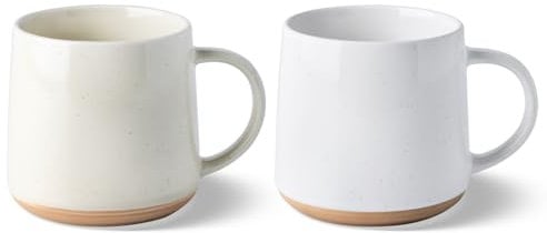 GBHOME Stoneware Mugs Set of 2, 500ml Ceramic Coffee Cup and Mug, Microwave & Dishwasher Safe Tea Cups, Large Mugs for Hot Chocolate Cups