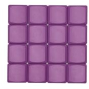 TAI-HAO 18 Key Low Profile MX Replacement Black Keycaps (Purple, ABS)