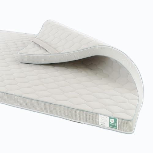Tesla Dreams Memoryschaum Topper 100x200 cm – Visco Matratzen Topper 7 cm – druckentlastend & ergonomisch – atmungsaktiv – ÖKO-TEX Zertifiziert – Abnehmbarer & waschbarer Bezug