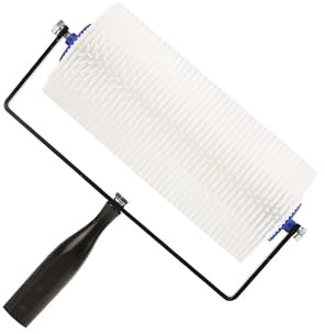 CYDZSRA Rouleau à Pointes pour Application Manuelle Professionnelle de Ciment autonivelant sur Murs et sols. Accessoire de Rechange pour Outil Peinture époxy pour sols, Blanc, Hauteur 28 mm