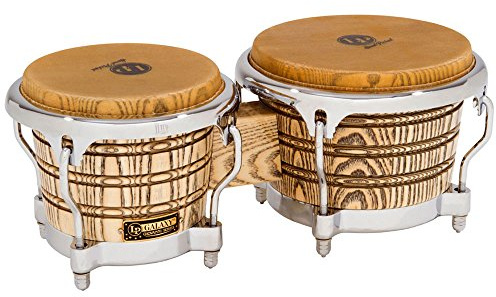 LP Latin Percussion Giovanni Galaxy Wood Bongo Chrome Hardware LP793X-C
