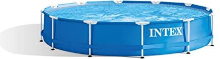 Intex Metal Frame Pool - Aufstellpool - Ø 366 x 76 cm - Mit Filteranlage - 12V