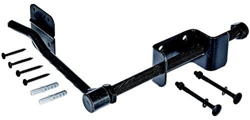 Alberts 309367 Arrêt de volets à poignée | galvanisé noir | 180 mm | Set de 2 pièces