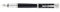 Waldmann Füllhalter Tango, schwarz, Sterling Silber, Feder:fein (F)