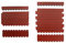 crash-marek 1,2m²-3-Sets Mini Dachschindeln, Dachpappe, Sandkastenabdeckung, rot, Bau, Garten