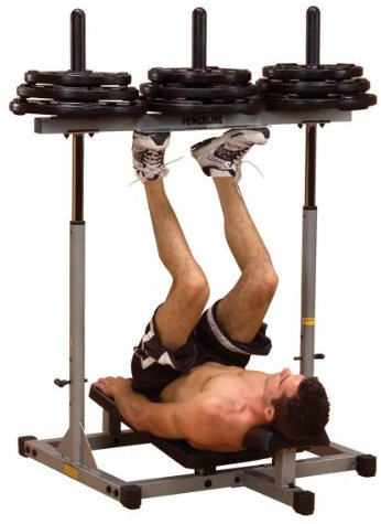 Body-Solid PVLP-156X Powerline-Serie vertikale Beinpresse inkl. 100kg Hantelscheiben (30mm) (Hantelscheiben Kunststoff mit Griffen)