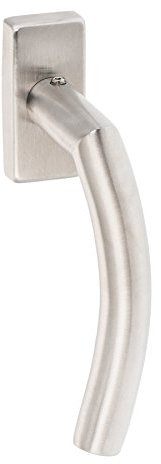 Hochwertiger Fenstergriff eckig | V2A Edelstahl matt | Metallische Unterkonstruktion | Dreh-Kipp Funktion | Shine R