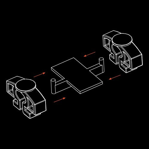 Mark Harrod Pack of 25 - Football Goal Net Hooks, Perfect Fixings for Aluminium Goals - Attachments - Clips - Select your teams colours to really stand out on the field (NET-LOCK-UPGRADE)