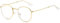 MIGOO Klassische Runde Blaulichtfilter Brille Ohne Stärke Metall Rahmen Retro Brillenfassungen Nerdbrille Unisex (Herren/Damen)