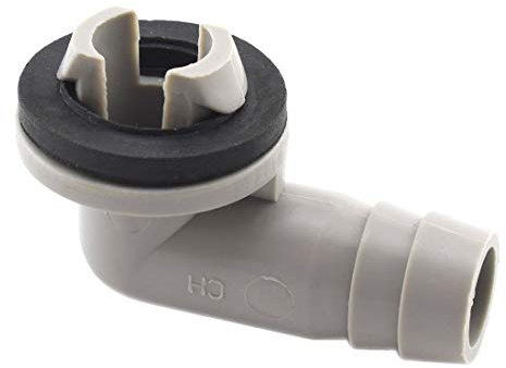 SDTC Tech Klimaanlage AC Ablaufschlauch Winkelverbinder Fittinge Kondensatablassadapter Teil mit Gummiring, 3/5 Zoll (15 mm)