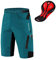 WOSAWE Herren Fahrradhose Kurz mit 3D Sitzpolster Loose-Fit MTB Hose Atmungsaktiv Radfahrren Unterwäsche mit Multi Taschen (Navy M)