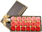 18pcs Rose Soap Blumen in GeschenkBox, Faszinierende Duft von Rosen, Hübsche Form, Farbverlauf Farbe (rot)