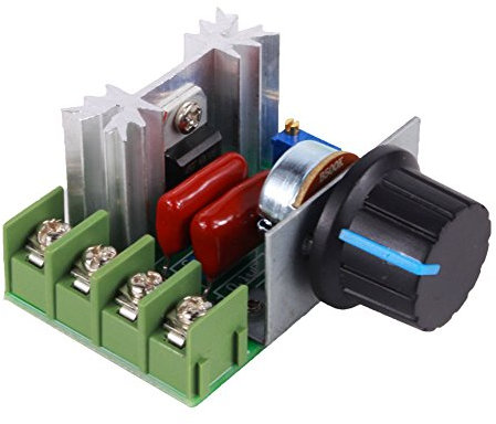 Akozon Gear Variateur de Vitesse pour Moteur, 2000W 50-220V 25A Réglable PWM Contrôleur De Vitesse Régulateur de Tension du Moteur à Courant Continu LED Gradateur