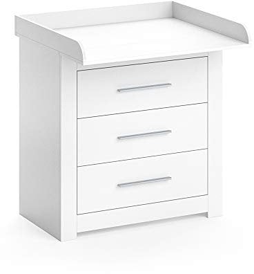 Vicco Wickelkommode Miro, Wickelaufsatz für die Kommode, Weiß, 86.6 x 86.5 cm
