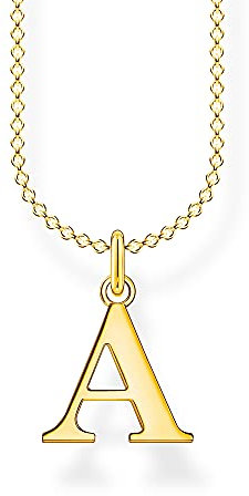 THOMAS SABO Halskette Buchstabe A vergoldetes Silber KE2010-413-39