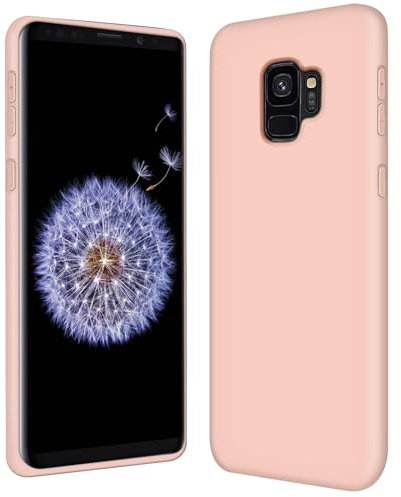 CoolGadget TPU Handyhülle für Samsung Galaxy S9 Silikonhülle, farbige TPU Soft Case mit Grip-Oberfläche, kompatibel mit Samsung Galaxy S9 (5,8 Zoll), Rosa