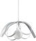 Leolux Fiocco. Lampadario a sospensione moderno, per cameretta bambini, camera da letto, soggiorno, altezza regolabile e facile da montare al soffitto. Lampadario bianco e grigio.
