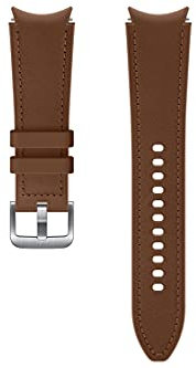 Samsung Hybrid Leather Band (20 mm, M/L) ET-SHR89 für die Galaxy Watch4-Serie, Camel, Large