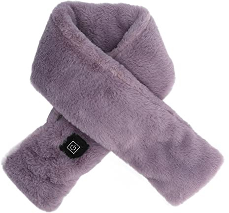 Fdit Beheizter Schal, USB-betriebener Halstuch waschbar für den Winter