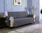 sevi's Sofa überzug 2 Sitzer - Sofabezug Wasserdicht Kratzfest - Couch Überzug Reversibel Fleckenresistent - Sofa Cover für Katzen und Hunden - Dunkelgrau