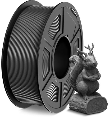 SUNLU PLA Filament 1.75mm, 3D Drucker Filament PLA 1.75mm +/- 0,02mm, Einfach zu Verwenden, Anfängerfreundlich, Passend Für Sie Meisten FDM 3D Drucker, 1KG Spule. (Grau)