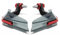 VOBOR Motorrad Handschutz,Motorbike hand guards hochfester,Schlagfester Lenker Windabweiser für 18mm 21mm Lenker(Rot)