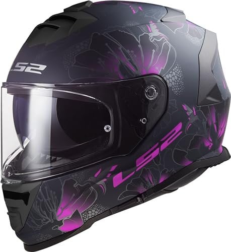 LS2, Integraler Motorradhelm STORM II BURST Matt Black Pink, M
