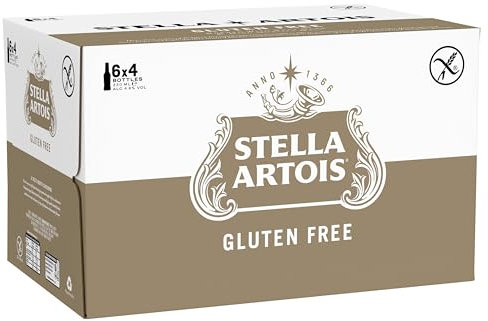 Stella Artois Gluten Free Lager Beer Bottles, 24 x 330ml