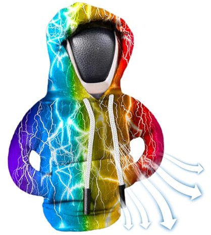 Anulely Schaltknauf Hoodie, Schalthebel Hoodie Fürs Auto, Gangschaltung Hoodie Abdeckung, Lustige Hoodies Schalthebel Dekoration, Auto Schalthebel Zubehör