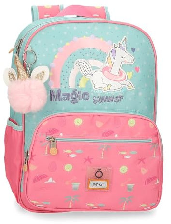 Enso Magic summer Mochila Escolar Multicolor 30x38x12 cms Poliéster 13,68L