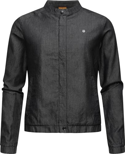 Ragwear Damen leichte Sommerjacke in Denim-Optik Blousonjacke kurz Jeansjacke Malawi Denim YOUMODO XS-XXL