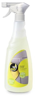 Seyself Pulisci Fughe spray per piastrelle, pronto all'uso detergente smacchiatore per per rimuovere incrostazioni lo sporco tra le fughe delle piastrelle, uso interno ed esterno, 750ml