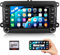 CAMECHO Android 13 Radio Coche para VW Golf 5 Polo Skoda con Bluetooth GPS Navi,Pantalla de 7 Pulgadas 2 DIN Radio con Mirror Link FM/RDS WiFi SWC y USB