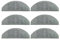 ORCOW Reemplazo Compatible con Anker Eufy Robovac X8 Series Robot Aspirador híbrido paños de fregona Kits de Repuesto de Trapo Accesorios (Color : As Shown 6PCS)