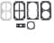 6-piece Set Air Compressor Paper Gasket Air Pump Accessories Head Gasket Cylinder Gasket